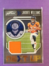 2021 Panini Playbook Next Up Jerseys Javonte Williams #NXT-JWI Rookie RC patch