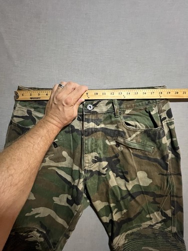 Smoke Rise Skinny Shorts Mens 38 Camo Camouflage Utility Lounge Military - Picture 6 of 10
