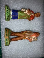 Vintage French France Riviera Clat Figurines Lot Set Hand Made