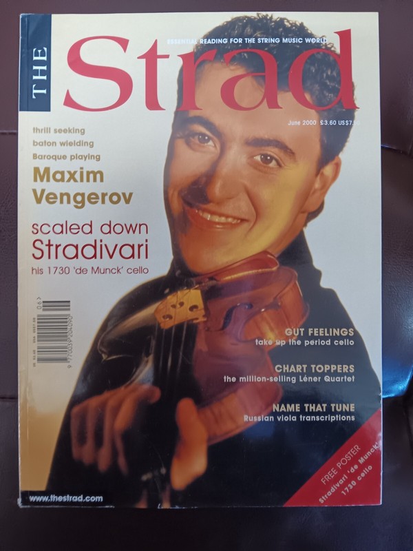 The Strad Magazine - June 2000 - Maxim Vengerov: Scaled Down Stradivari