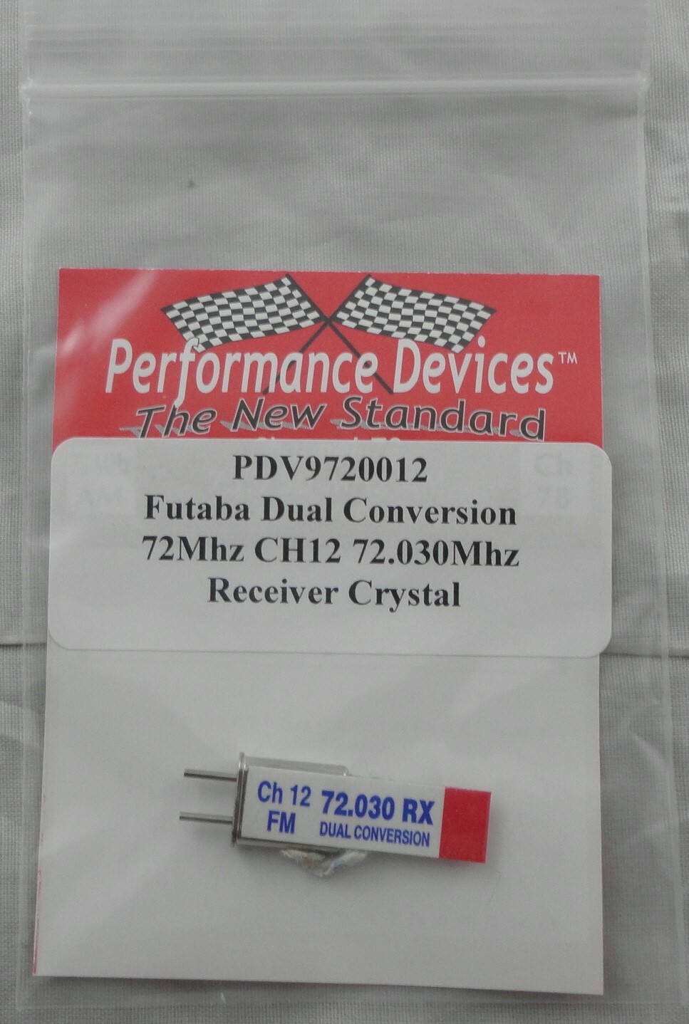 Futaba 72Mhz FM Dual Conversion Receiver Crystal Channel 12 PDV9720012
