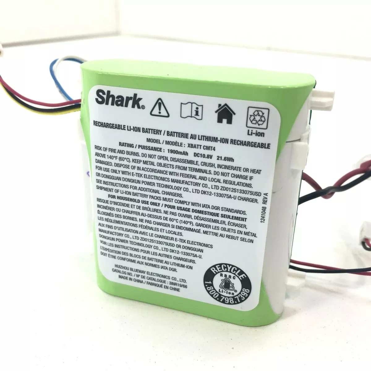 Genuine Shark VM252 VM252C QM250 BATTERY PACK 10.8V 1900mAh OEM