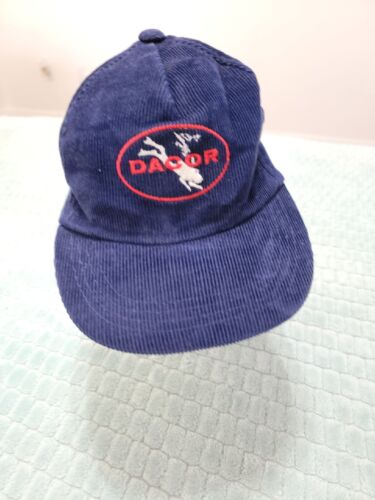 Chapeau casquette de baseball vintage SnapBack plongée plongée Dacor bleu corduroy Sam Jung - Photo 1/14