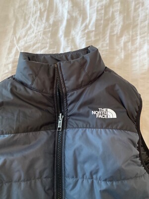 The North Face gilet boys girls unisex black grey junior XL UK