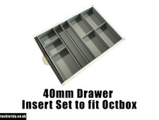 Tackle Tidy 40mm (4cm) Drawer Organiser Tray Inserts to fit Octbox Seat Box