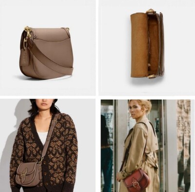 COACH C0749 Beat saddle bag Taupe NWT | eBay