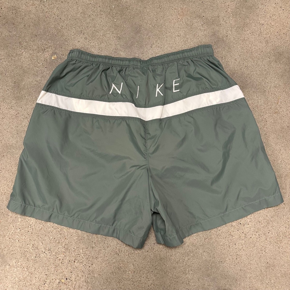 Vintage 90s Nike Embroidered Nylon Shorts Mint Green | eBay