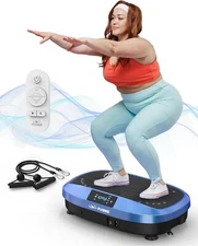 Vibration Plate 4D Oscillation Vibration Platform Whole Body Workout Blue Color