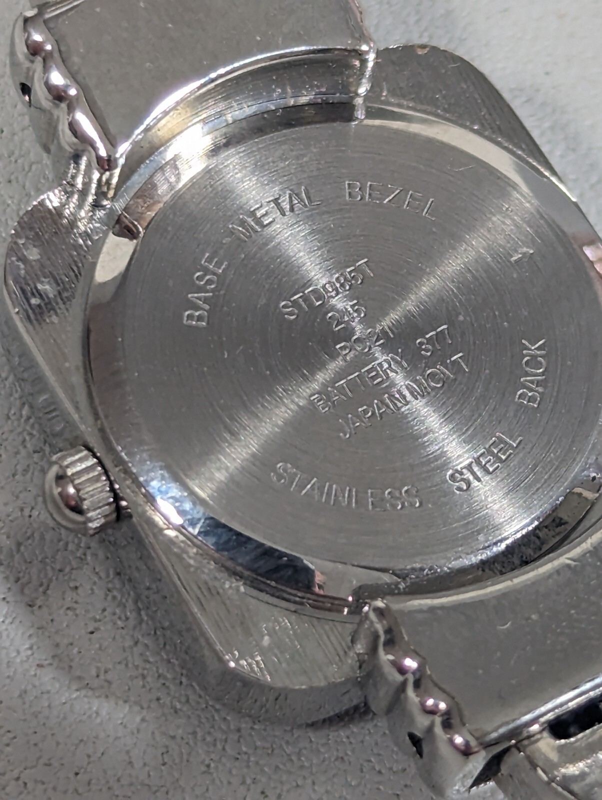 Studio Silver Tone Dial Square Case Hinge Open Cu… - image 6