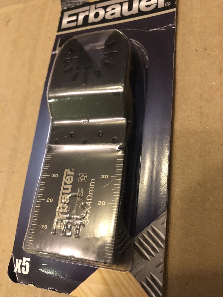 ERBAUER MLT45703 MULTI MATERIAL CUTTING BLADE 34MM PACK OF 5 MLT45703 - Image 2 of 3