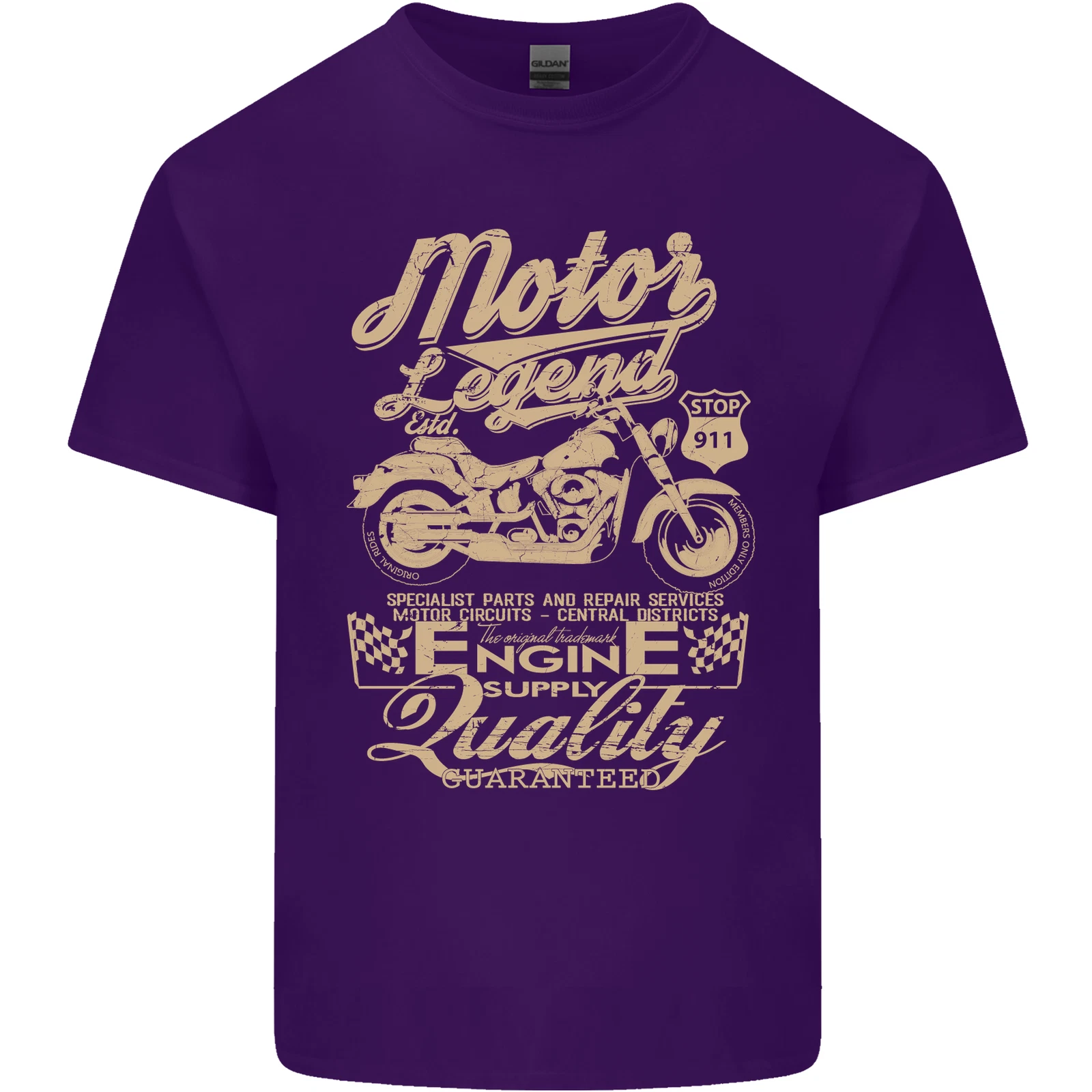 Motor Legend Biker Motorcycle T-Shirt for Men Light