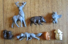 LA ROCHE AUX FEES ~  SERIE WALT DISNEY BAMBI  / LOT  7  FIGURINES PUBLICITAIRES