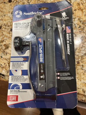Southwire Roto-Split Armored Cable Cutter Stripper, Quick Clamping New