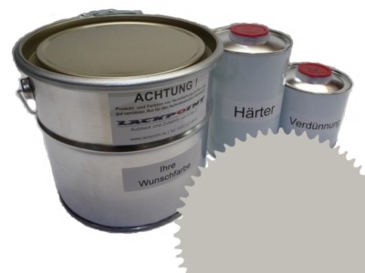 5 Liter Set 2K Automotive Paint Ral 7044 Silk Grey Acrylic Shiny Lackpoint Uni
