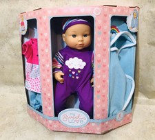 My Sweet Love 12.5' 6-Piece Baby Doll and Outfits Play Set, Rainbow