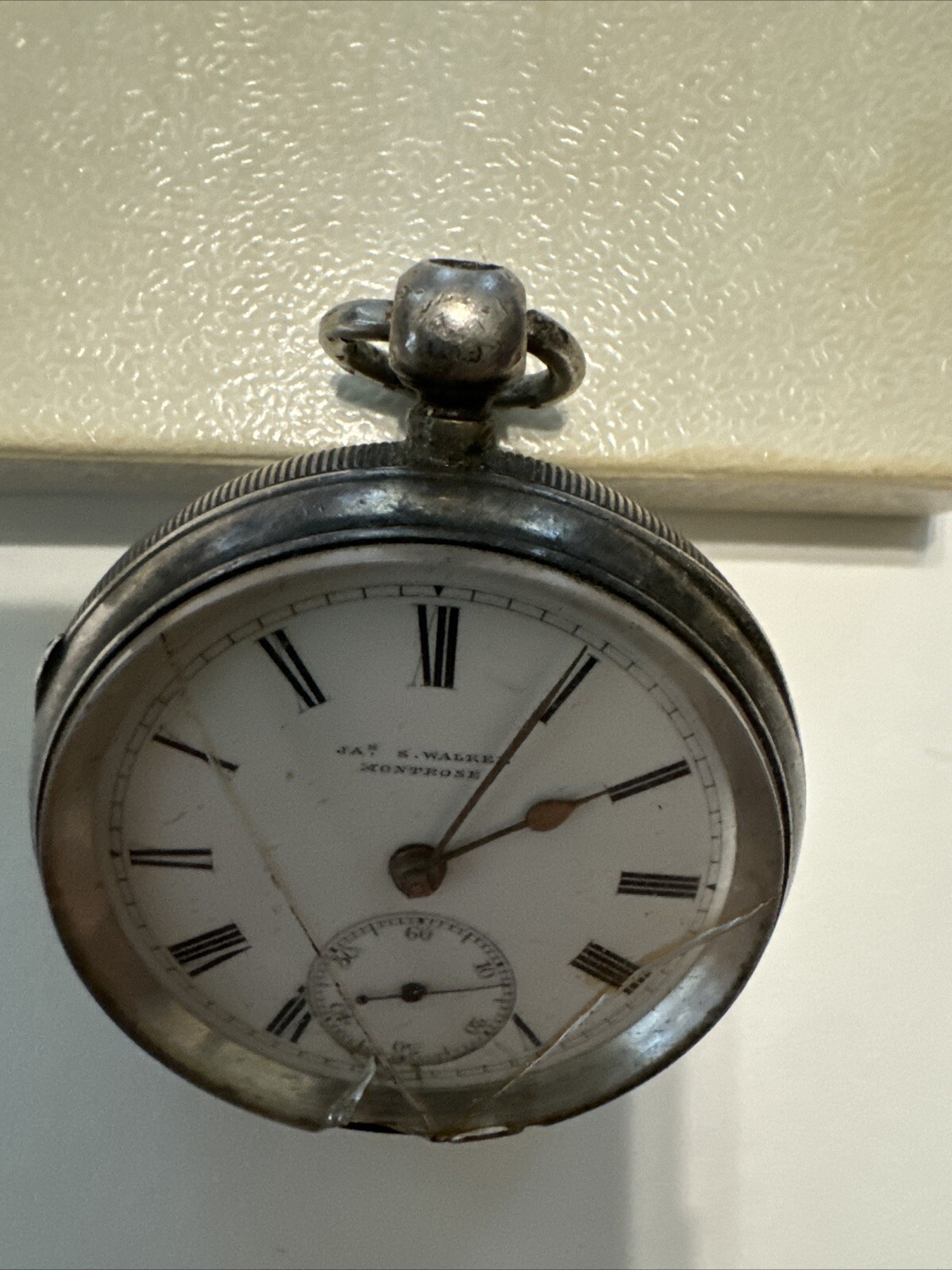 Antique solid silver Gents James Walker London po… - image 4