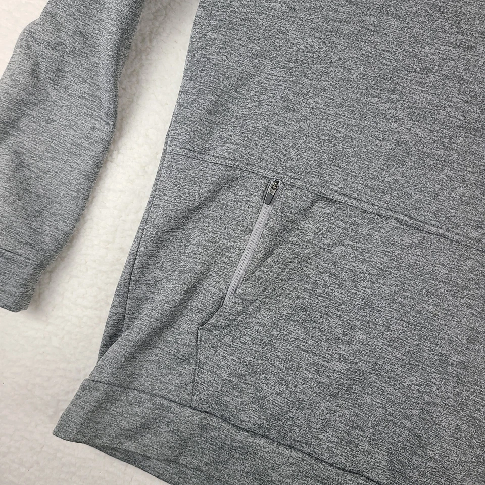 Nike Hoodie Mens Large Gray White Dri Fit Standard Fit Sweater Activewear - Image 2 of 4