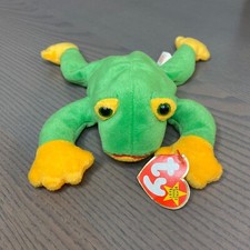TY Beanie Baby Smoochy the Green Frog Original With Tags