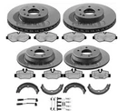 MERCEDES VITO W639 BRAKE DISCS AND PADS FRONT & REAR SHOES LEADS FITTING KIT
