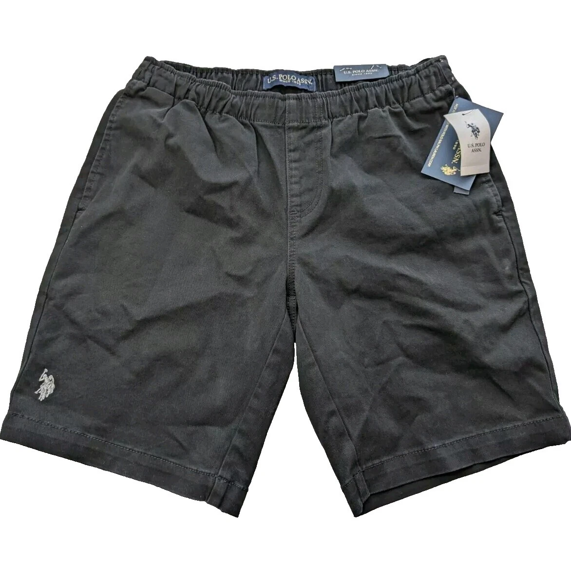 Хлопковые черные шорты US Polo Assn. для мужчин