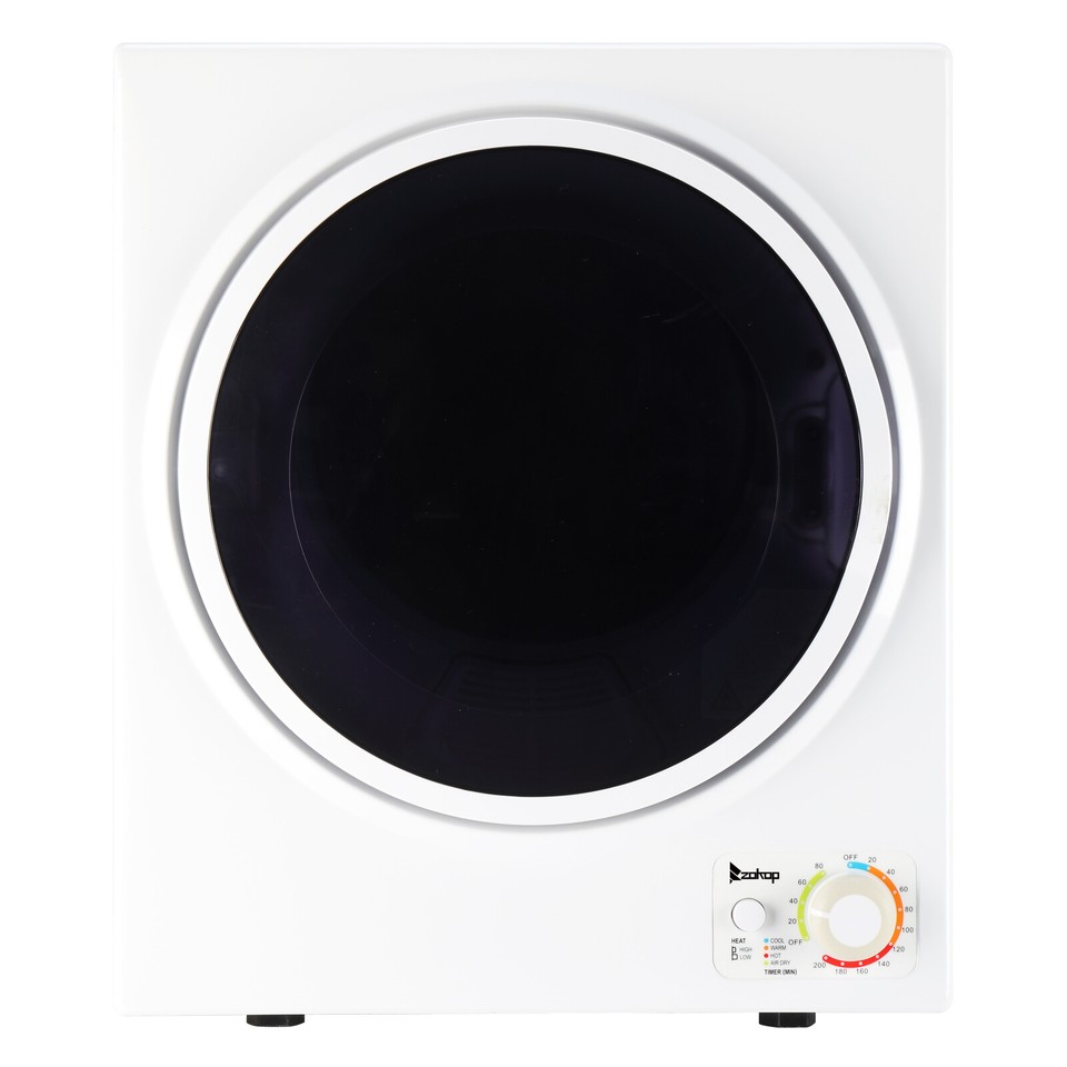 Compact Portable Clothes Dryer 1.6cuft Stainless Steel Drum 120V