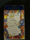 PACK of 21st BIRTHDAY INVITATIONS WITH ENVELOPES - POSTED TOMORROW