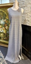 STS Sail To Sable Blue And White Maxi Dress Size Small