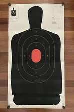 Vintage NATIONAL TARGET CO. Police Training Qualification Practice Target Poster