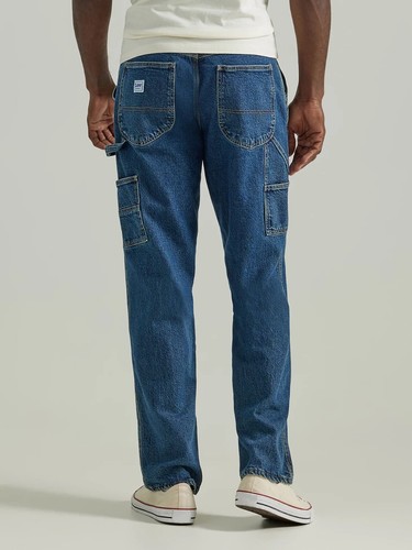 Lee Men's Carpenter Jeans Legendary Workwear Dark Blue Color All Sizes Colton - Picture 3 of 9