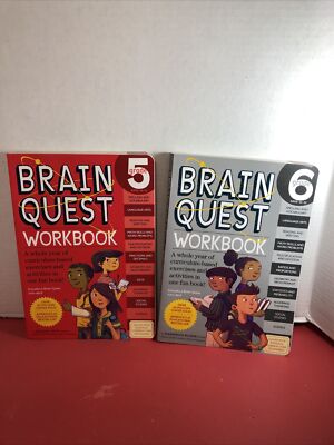 A Set Of 2 Brain Quest Workbook