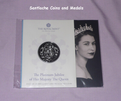 2022 ROYAL MINT SPECIMEN QUEEN ELIZABETH II PLATINUM JUBILEE £5 CROWN - SEALED