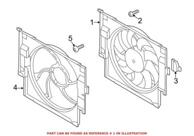 Genuine OEM BMW M2 M3 M4 Radiator Condenser Cooling Fan for sale 