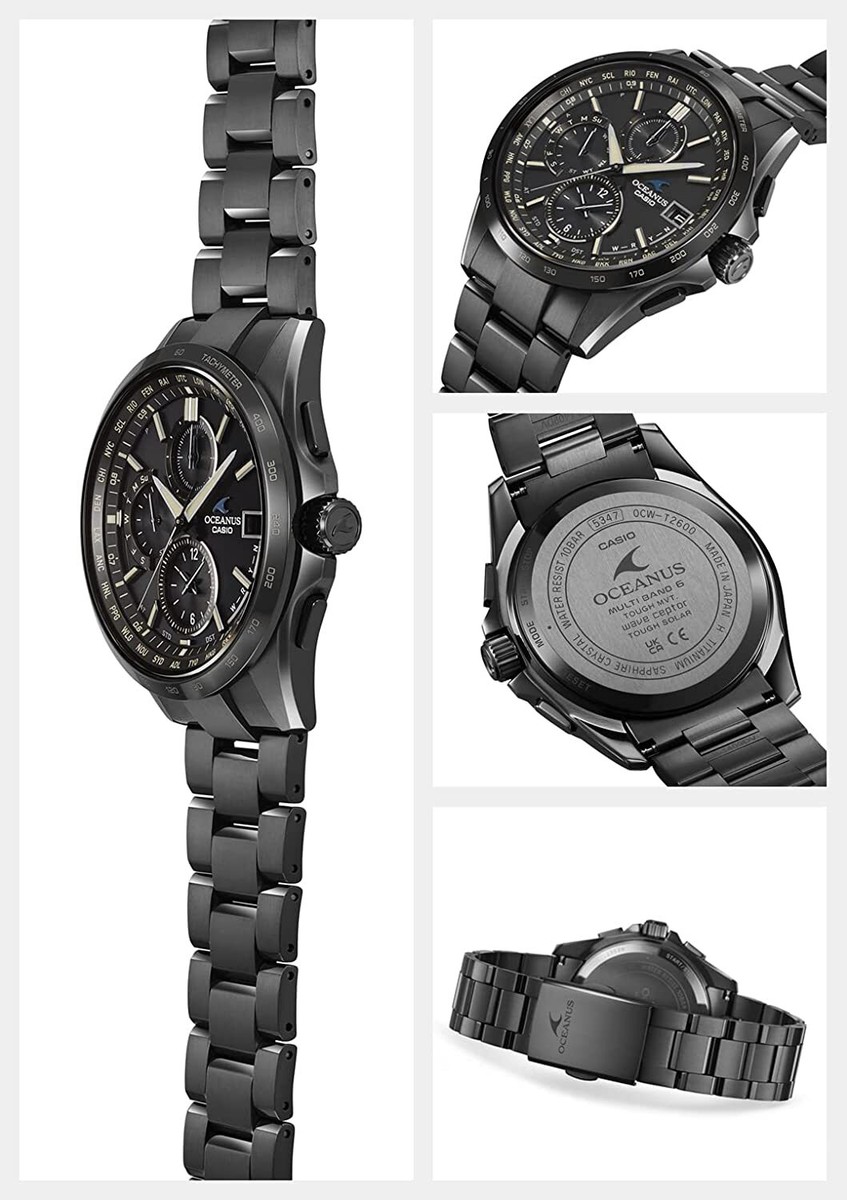 CASIO Oceanus OCW-T2600JB-1AJF Classic Line All Black DLC CASIO Oceanus OCW-T2600JB-1AJF Classic Line All Black DLC
