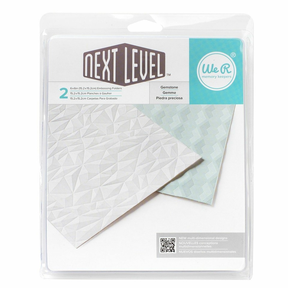 American Crafts We R Memory Keepers 6" x 6", 2" x 6" Embossing Folders ...