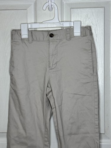 Wonder Nation Khaki Pants Boys Size 12 Tan School Uniform Adjustable Waist - Picture 2 of 4