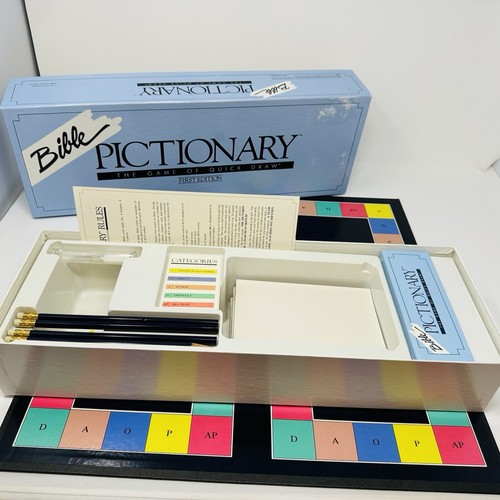 1st Edition Bible Pictionary The Game of Quick Draw VTG 1987 100% BarelyUsed See - Picture 7 of 18