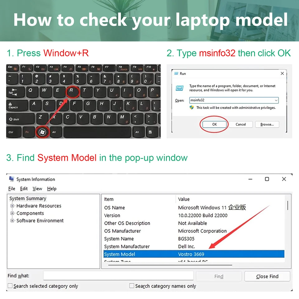 Lote de bateria 3HWPP para Dell Latitude 14 5401 5411 15 5501 5511 Precision 3541 - Imagem 3 de 4