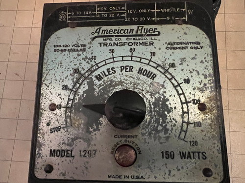 Transformador American Flyer vintage modelo 1297 150 vatios sin probar | Zustand: Used