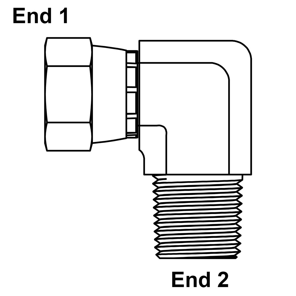 AF 9385-04-04 - 1/4 Tubo Femmina (.540""-18) X 1/4 Tubo Femmina - Foto 3
