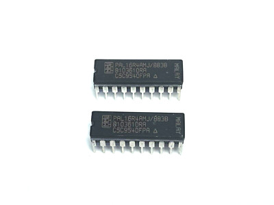 (2 PIECE LOT) PAL16R4AMJ/883B, 8103610RA, Simple Programmable Array Logic 20CDIP