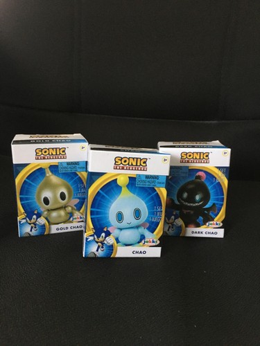 Jakks Pacific Sonic The Hedgehog Chao Lot of 3 New in Box 2.5 Figures Gold Chao