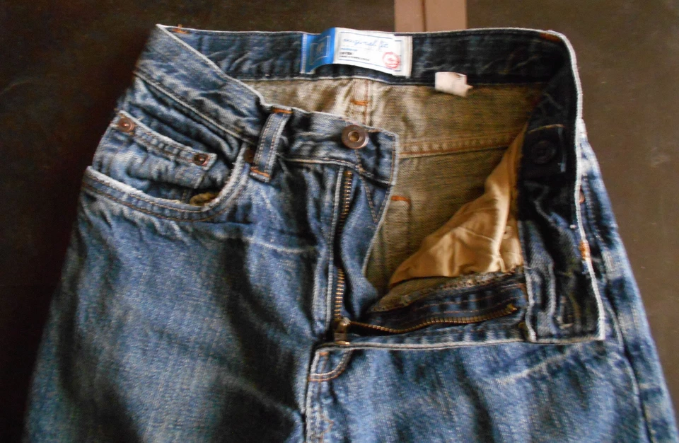Jean bleu enfant garcon taille 12 ans slim, marque Gap Kids, coton - Photo 4/4