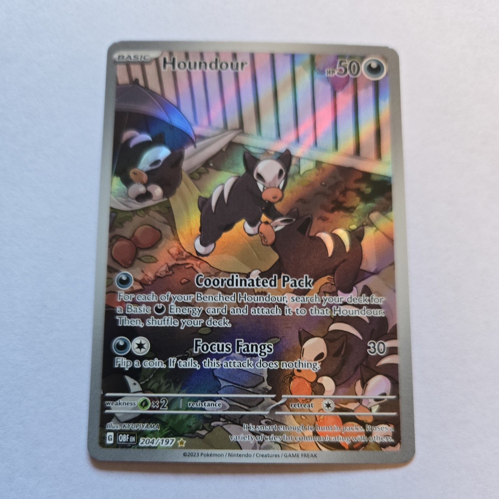 Houndour 204/197 SV03: Obsidian Flames Holo