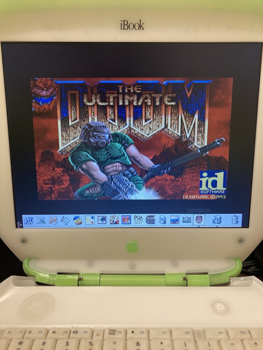 Vintage Apple iBook Clamshell Key Lime 366MHz FireWire DVD/CDR