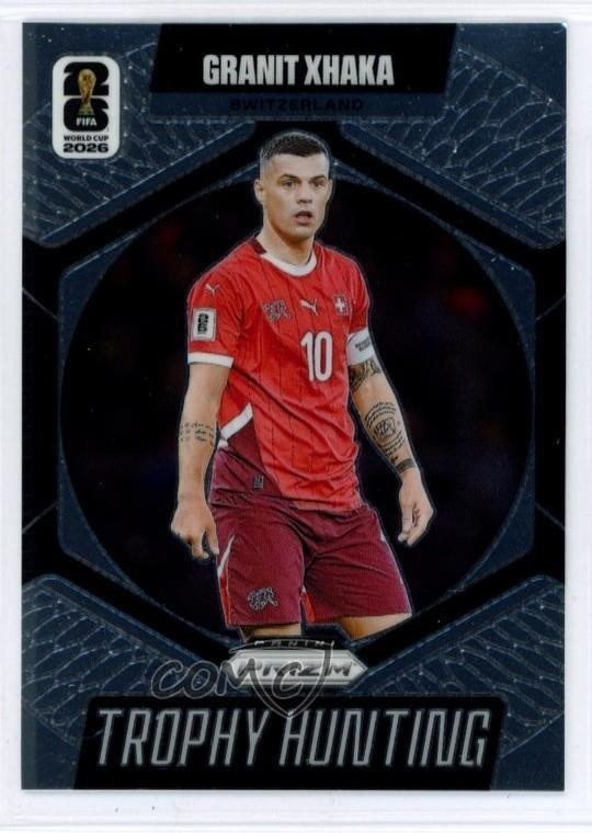 2026 Panini Prizm FIFA World Cup Trophy Hunting Granit Xhaka #20 1u5p