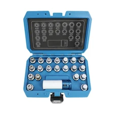 DPTOOL 21pcs Anti-Theft Wheel Lock Lug Nut Remover Tool Kit, Compatible with BMW