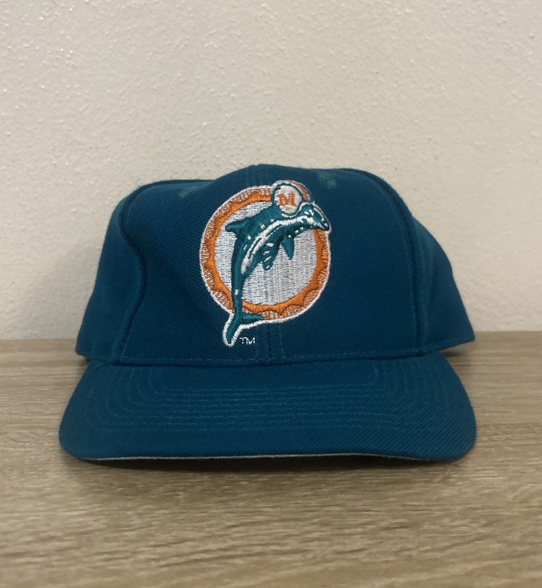 Vintage Miami Dolphins Hat Cap Men Black Green Snapback NFL