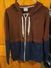 Reebok Classics zipup spellout hoodie mens medium