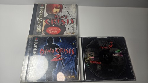 Dino Crisis 1 & 2 PS1 Complete w/ Demo Disc – PlayStation 1 Tested –CIB - Picture 10 of 13