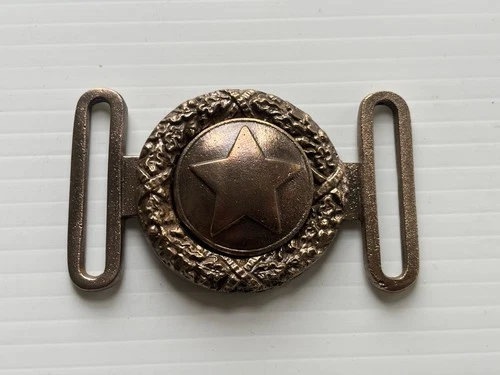 VINTAGE CIVIL WAR CONFEDERATE 2 PIECE CS TEXAS BELT BUCKLE. EARLY REPRODUCTION